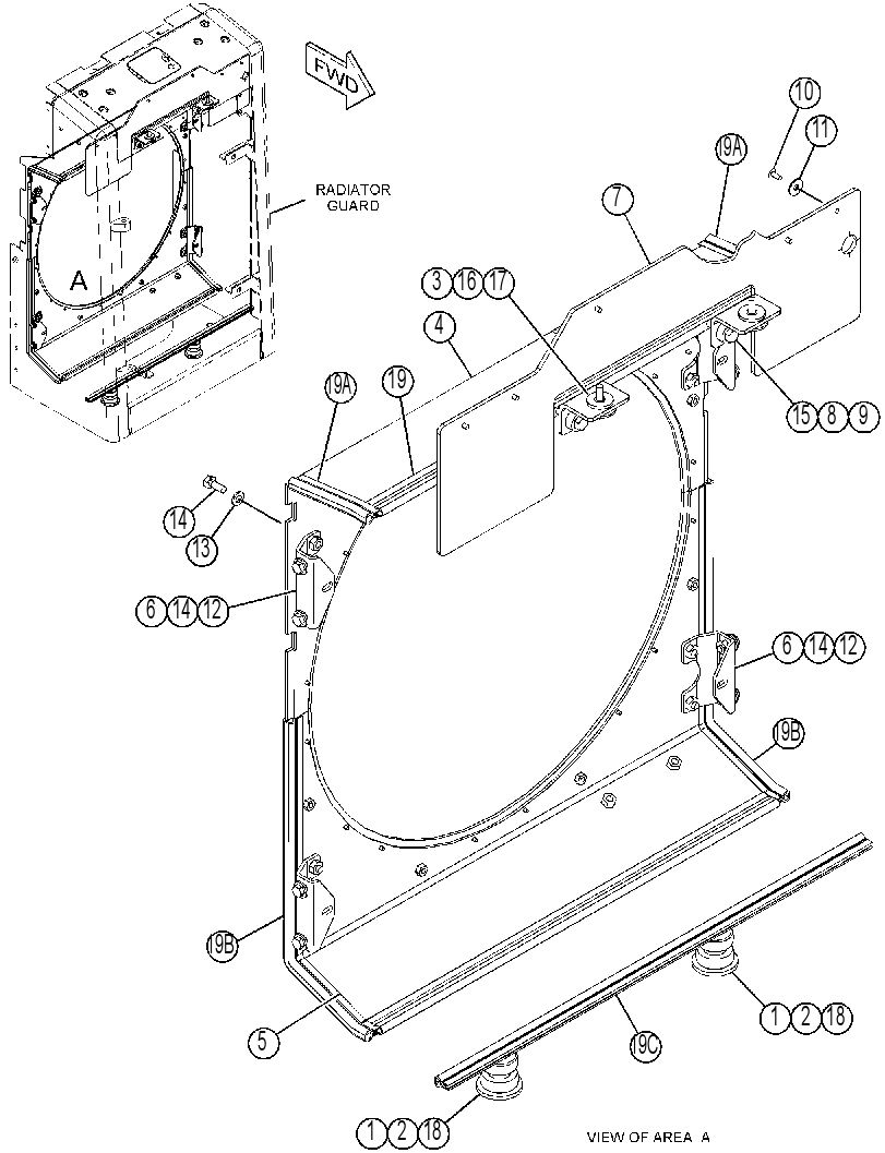 BAFFLE GP-RADIATOR 3876306 CAT