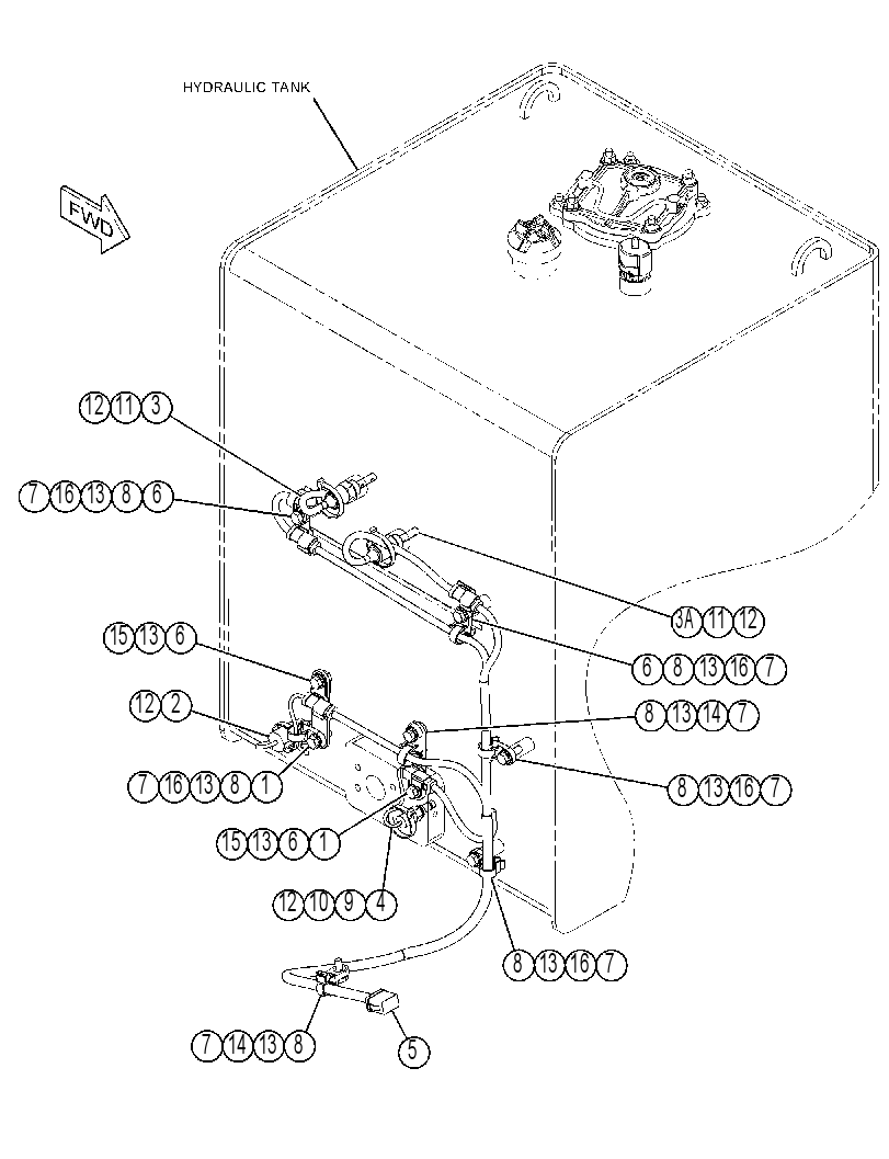 WIRING GP-HYDRAULIC TANK 4187061 CAT