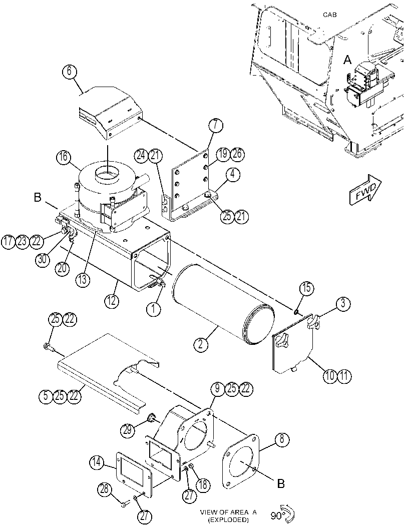 PRESSURIZER & MOUNTING GP 3750454 CAT