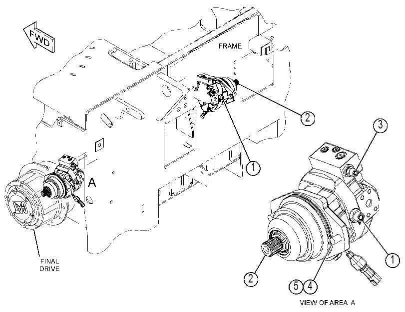 MOTOR & MOUNTING GP 3856540 CAT