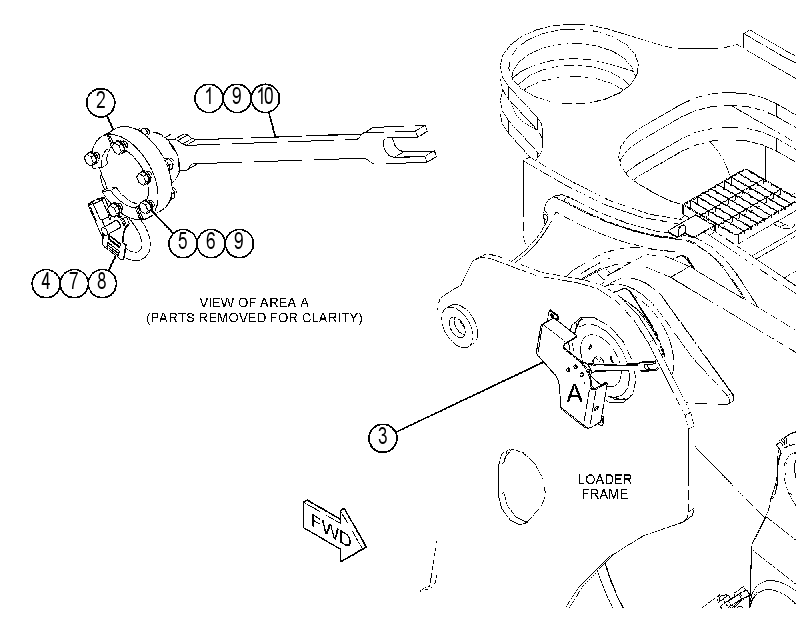 SENSOR & MTG GP-LIFT POSITION 3895077 CAT