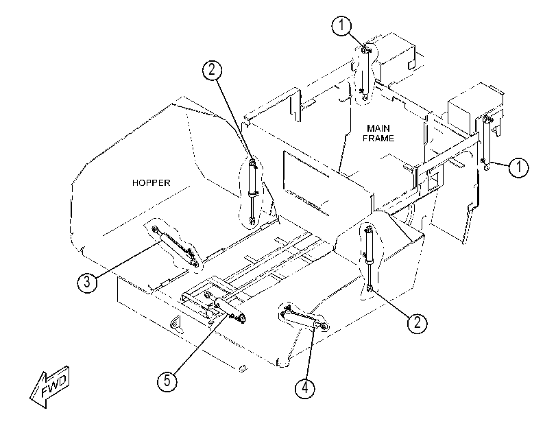 CYLINDER & MTG GP-HOPPER 3943277 CAT