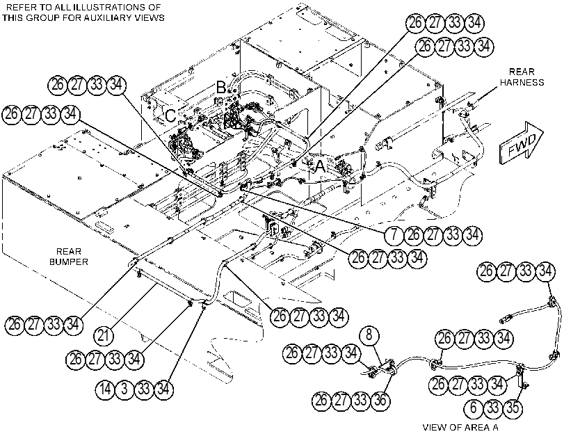 WIRING GP-SERVICE CENTER 3894822 CAT