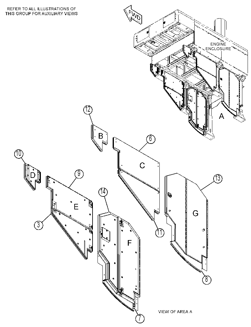 DOOR GP-HOOD 4207930 CAT