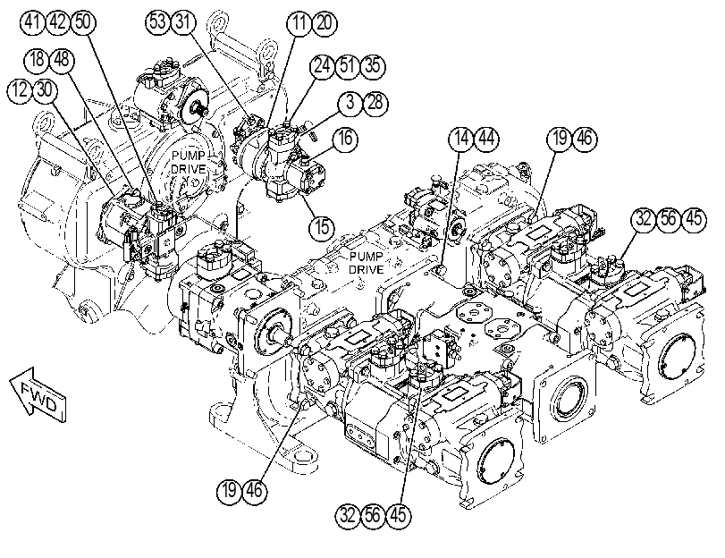 PUMP & MTG GP-IMPLEMENT 3894763 CAT