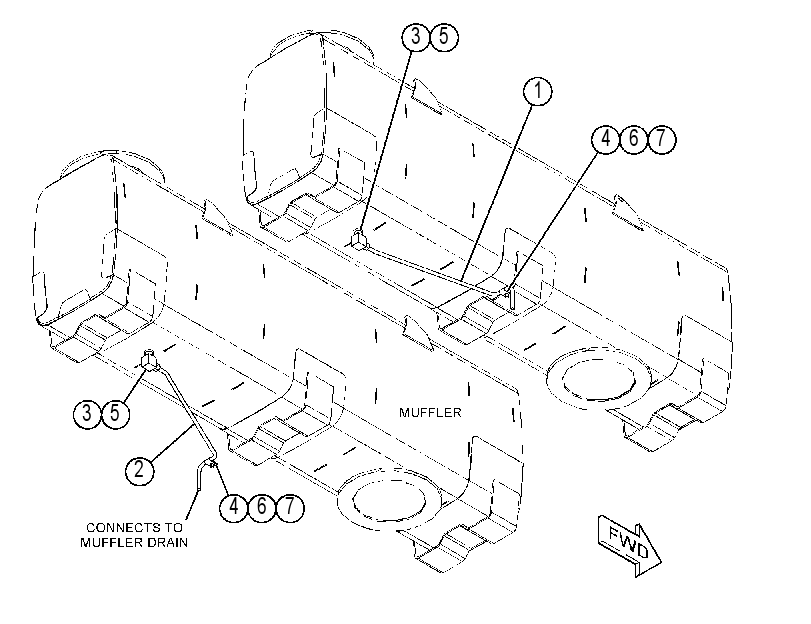 DRAIN GP-MUFFLER 4325391 CAT