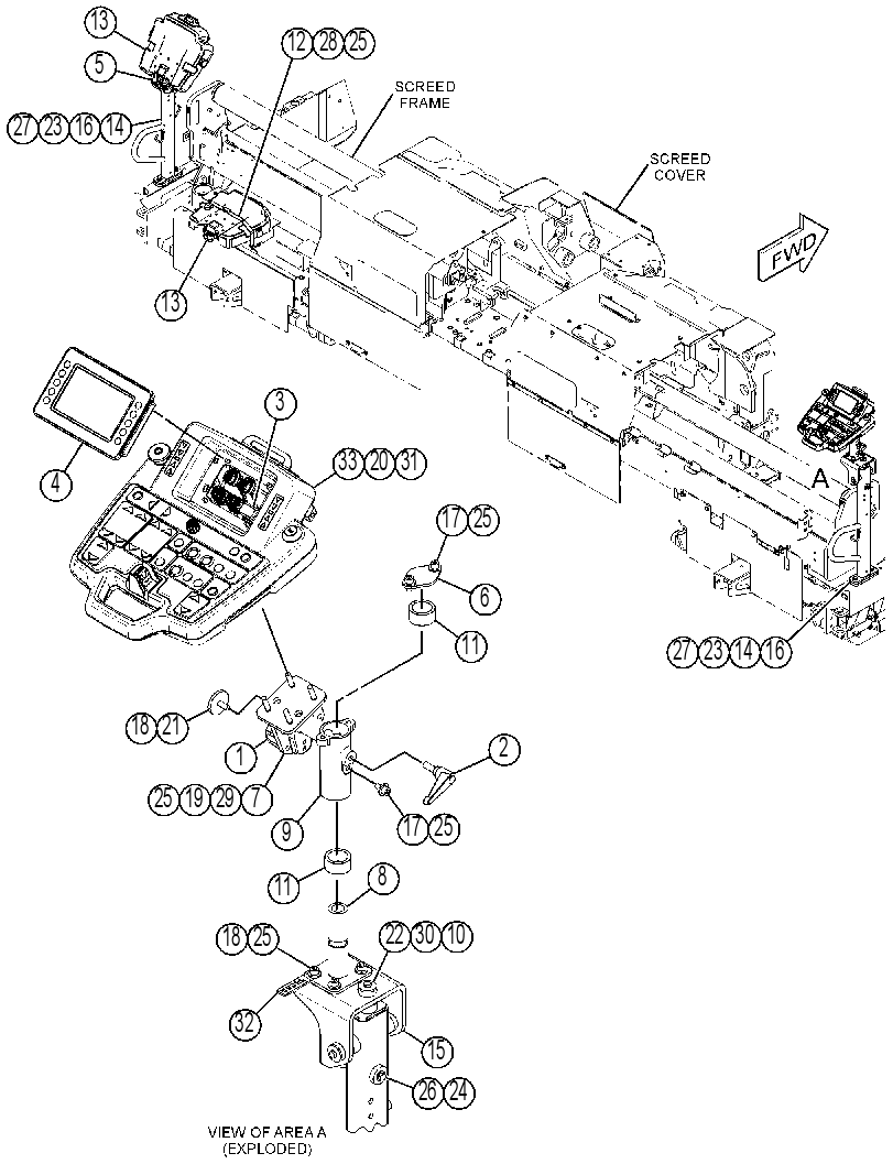 CONTROL & MTG GP-SCREED 3904758 CAT