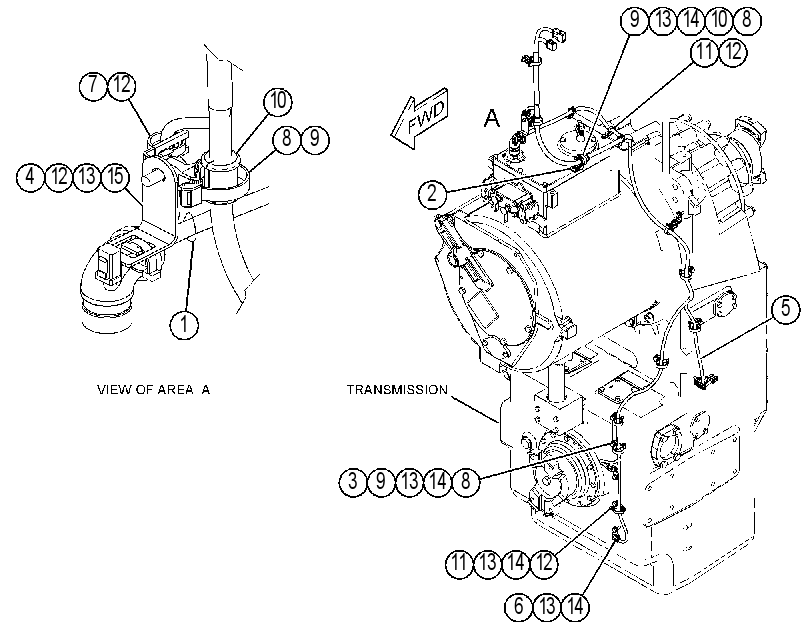 WIRING GP-TRANSMISSION CONTROL 4187034 CAT