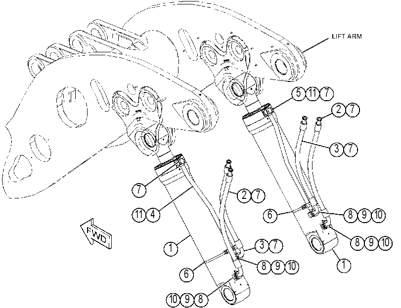 CYLINDER & LINES GP-LIFT 3894573 CAT