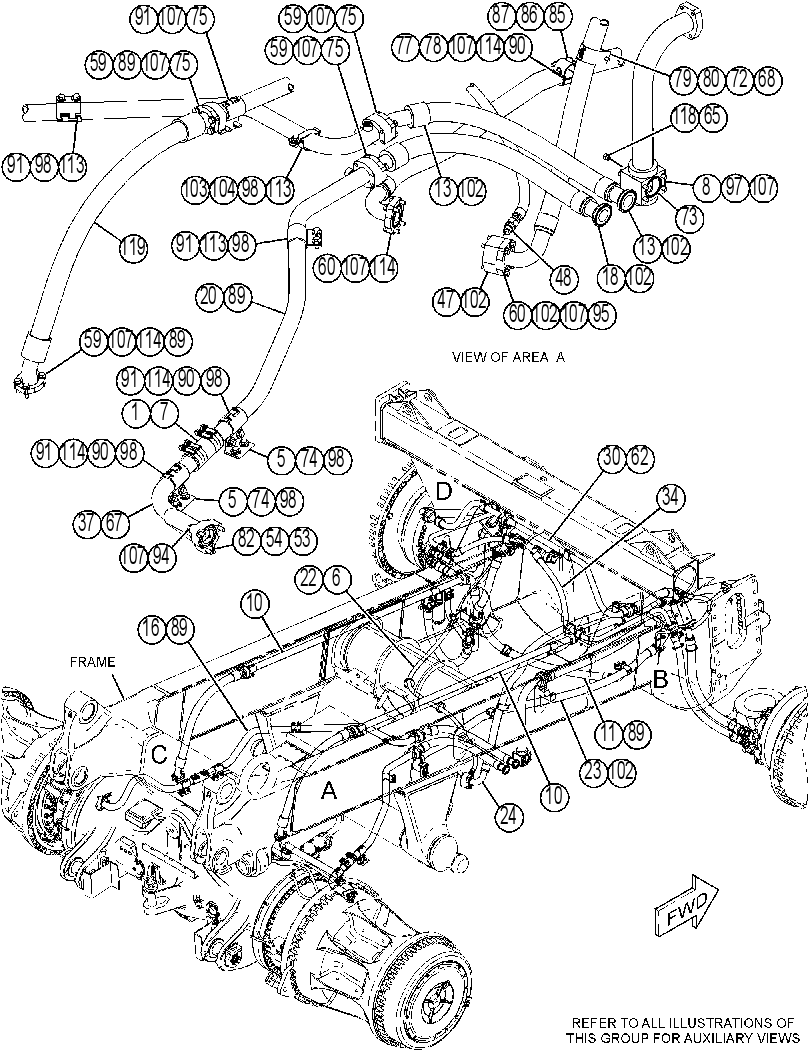 LINES GP-BRAKE OIL COOLER 4225509 CAT