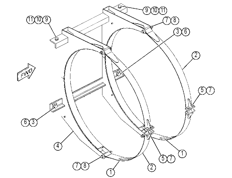 MOUNTING GP-FUEL TANK 4821565 CAT