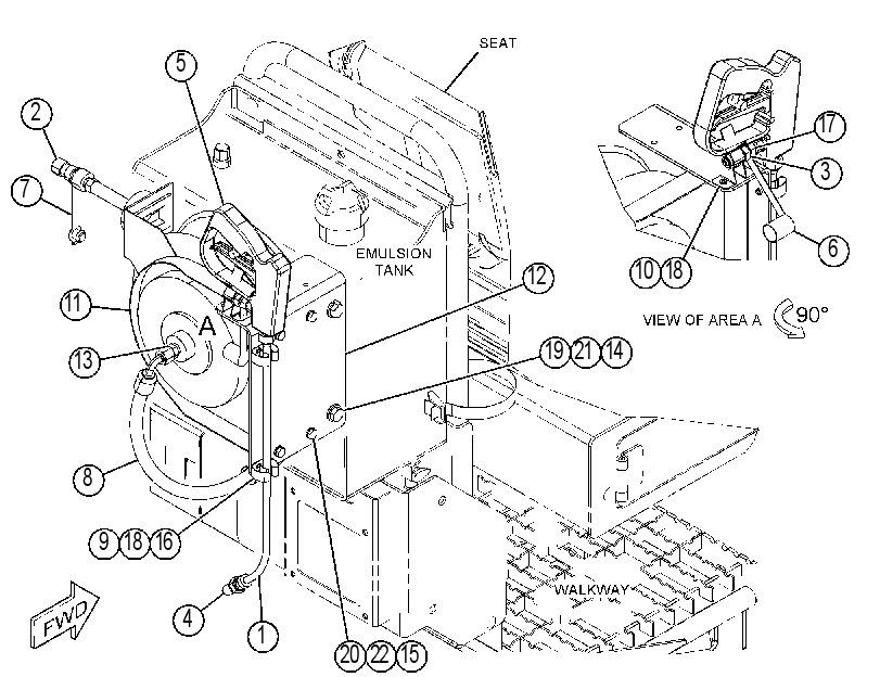 REEL GP-HOSE 4490372 CAT
