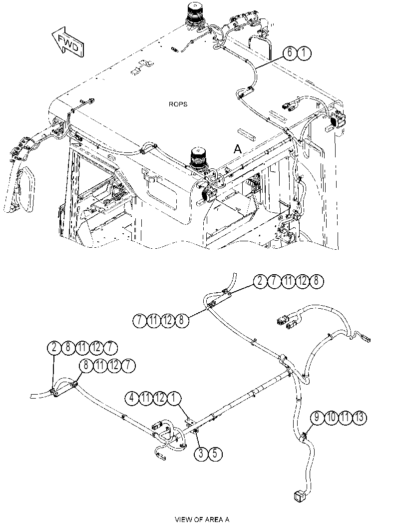 WIRING GP-ROPS 4187050 CAT