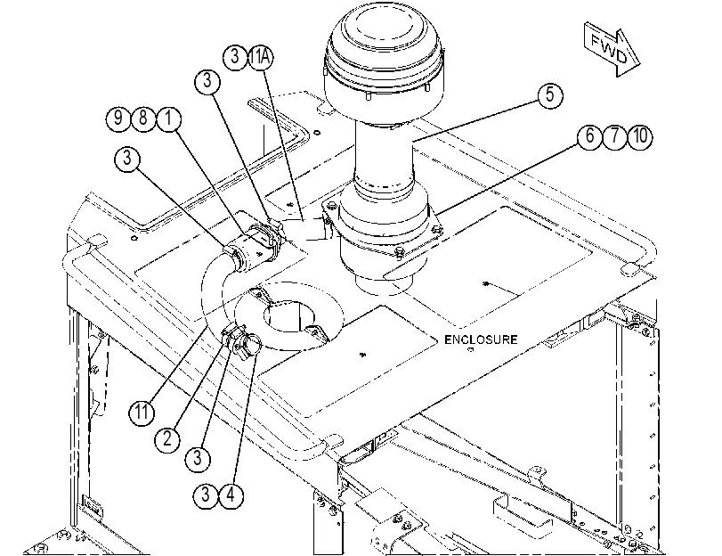 PRECLEANER AR 4322387 CAT