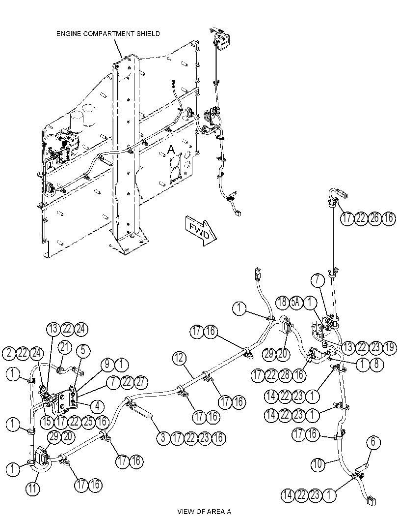 WIRING GP-HOOD 4187056 CAT