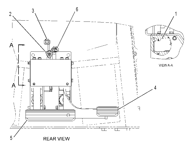 PEDAL GP-GOVERNOR & BRAKE 4766489 CAT