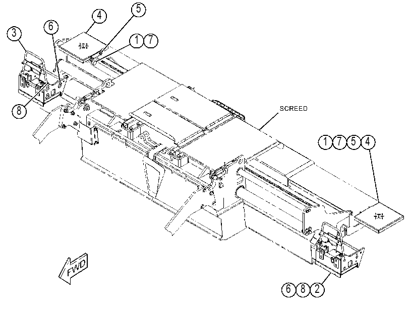 FRAME GP-SCREED 4692200 CAT