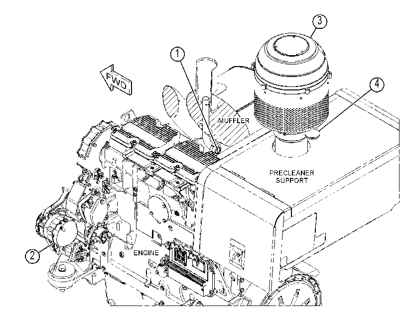 PRECLEANER AR 3943132 CAT