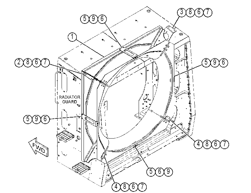 SHROUD GP-RADIATOR 4237819 CAT