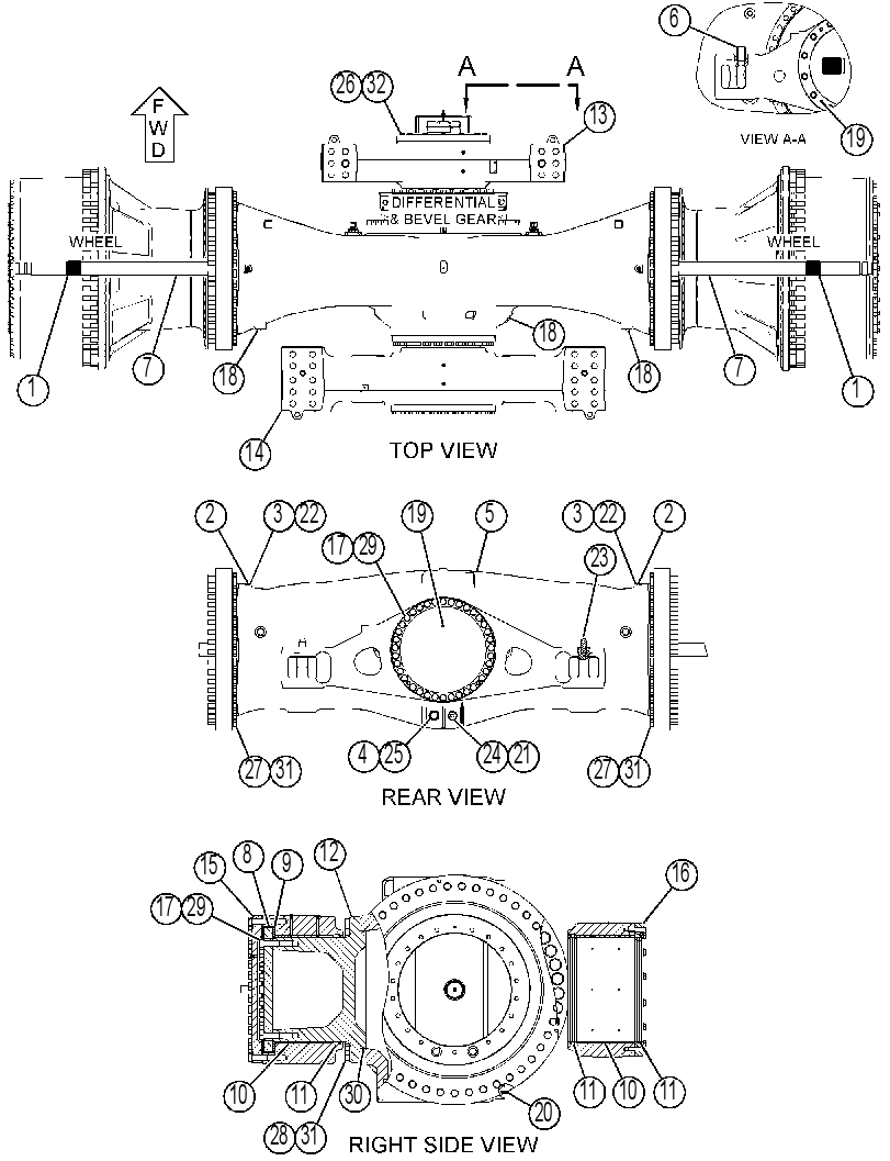 AXLE GP-OSCILLATING 4806728 CAT