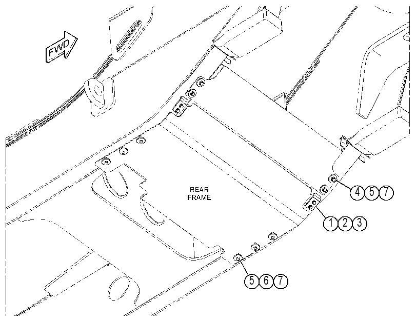 FASTENER GP-BOTTOM GUARD 4170924 CAT