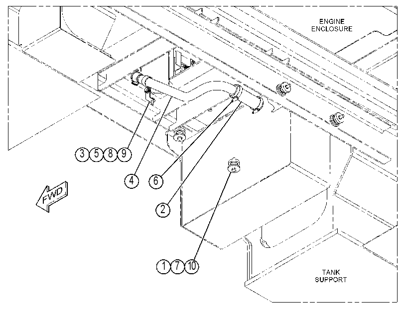 FASTENER GP-ENGINE OIL LINES 4207790 CAT