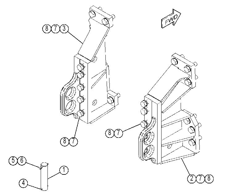 MOUNTING GP-WINCH 3548313 CAT