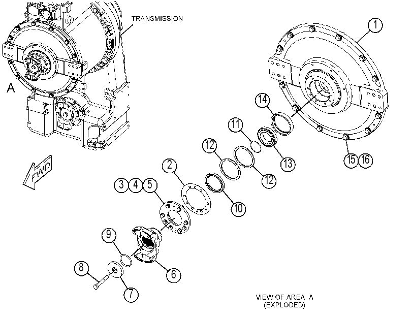 COVER GP-TRANSMISSION 4616070 CAT