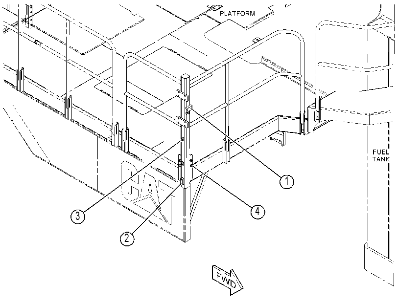 GUARDRAIL GP 4156417 CAT
