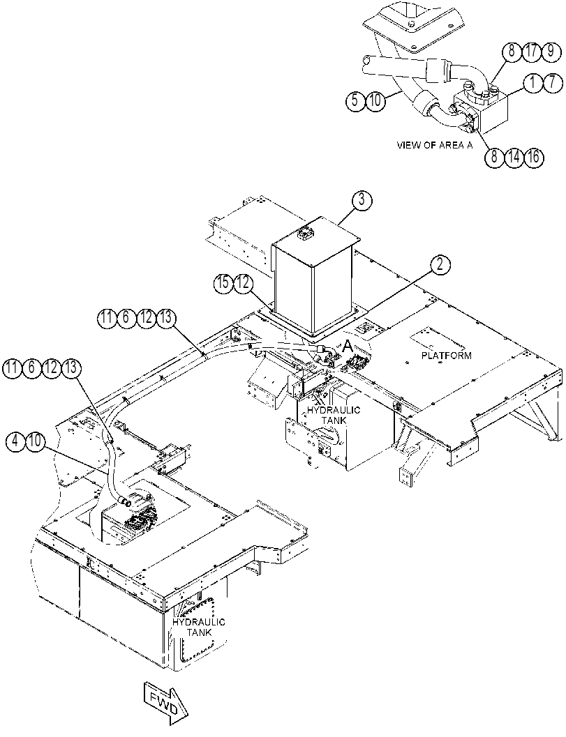 LINES GP-EXPANSION TANK 3894873 CAT
