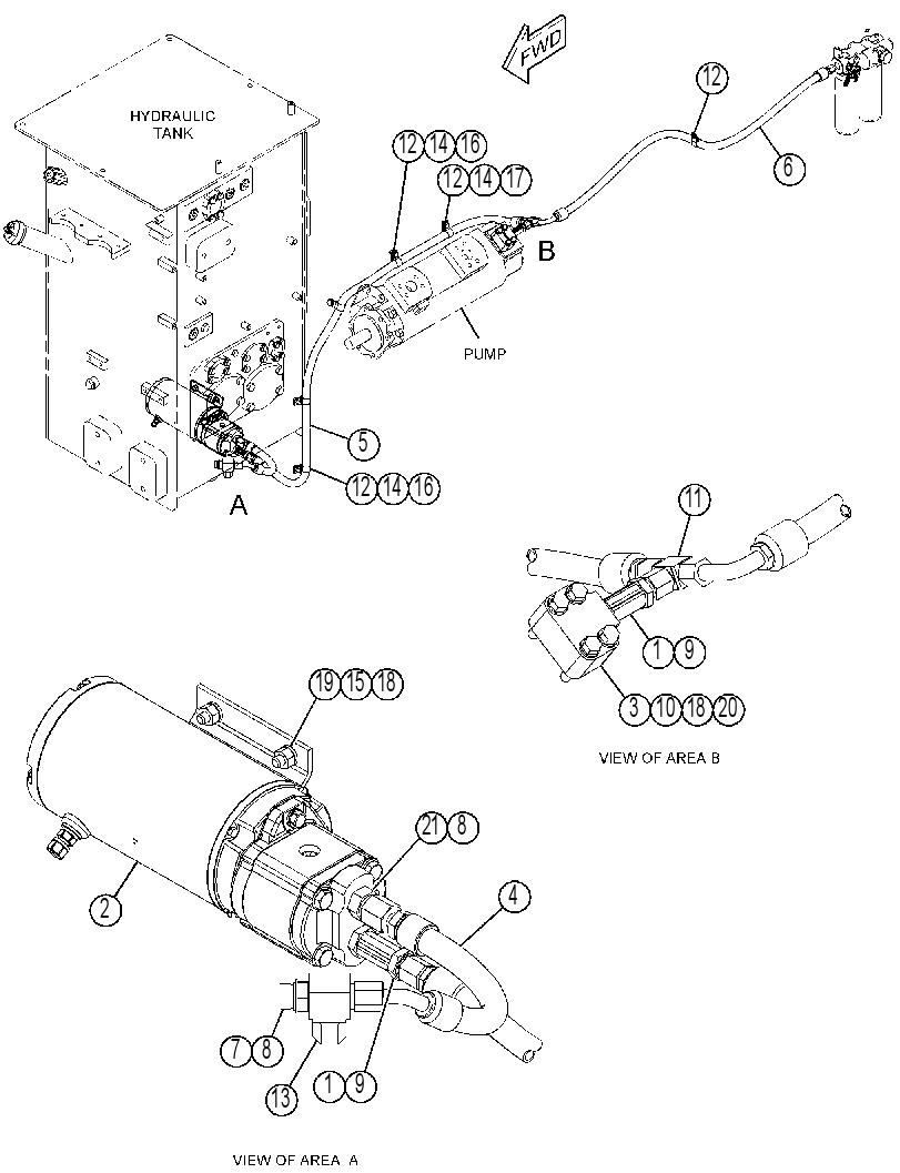 LINES GP-BRAKE RELEASE 4781929 CAT