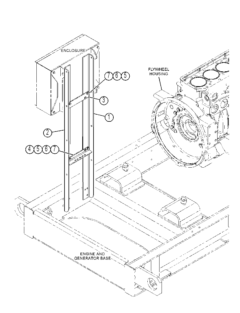MOUNTING GP-GENERATOR BASE 4642430 CAT