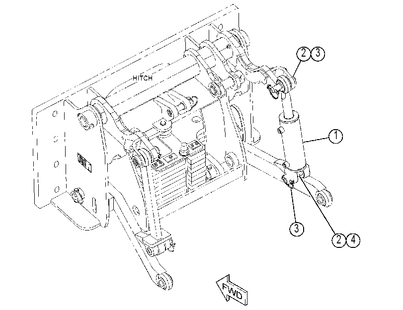 CYLINDER & MTG GP-TILT 4785185 CAT