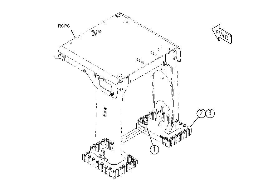 Крепление ROPS 3994903 CAT