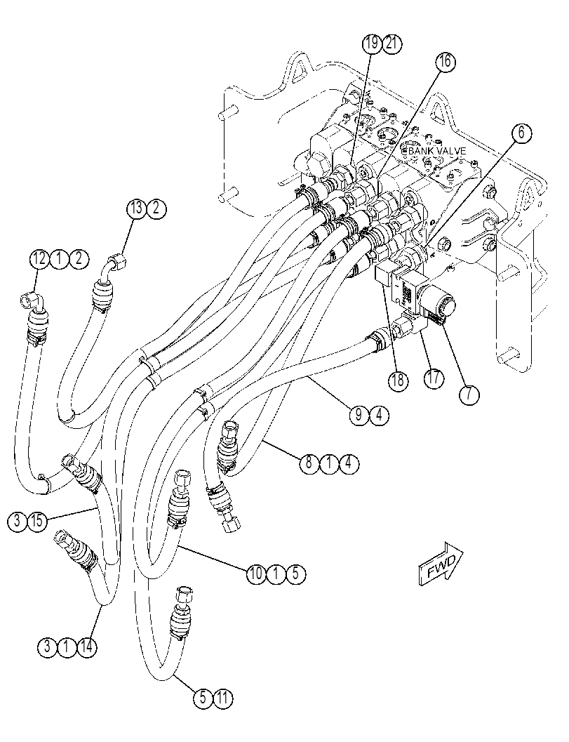 LINES GP-HITCH 4609849 CAT