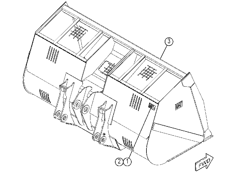 BUCKET GP-LIGHT MATERIAL 4781795 CAT