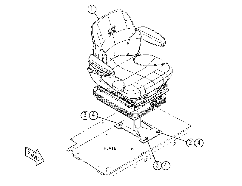 SEAT AR-SUSPENSION 4631071 CAT