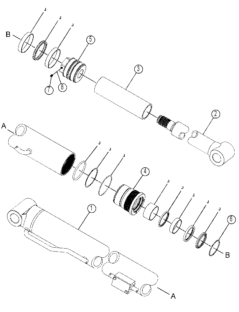 CYLINDER GP-TELESCOPING 4838219 CAT
