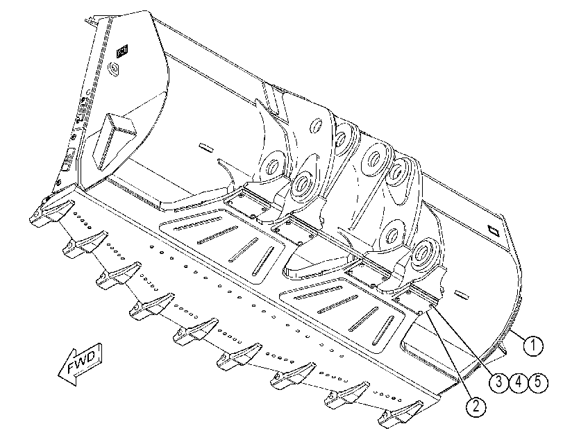 Ковш скальный 3894450 CAT