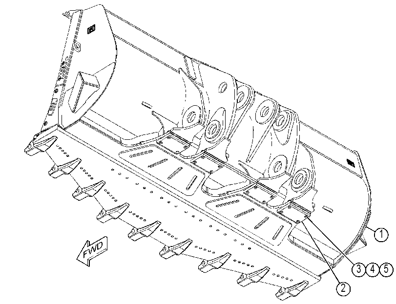 Ковш скальный 3894430 CAT