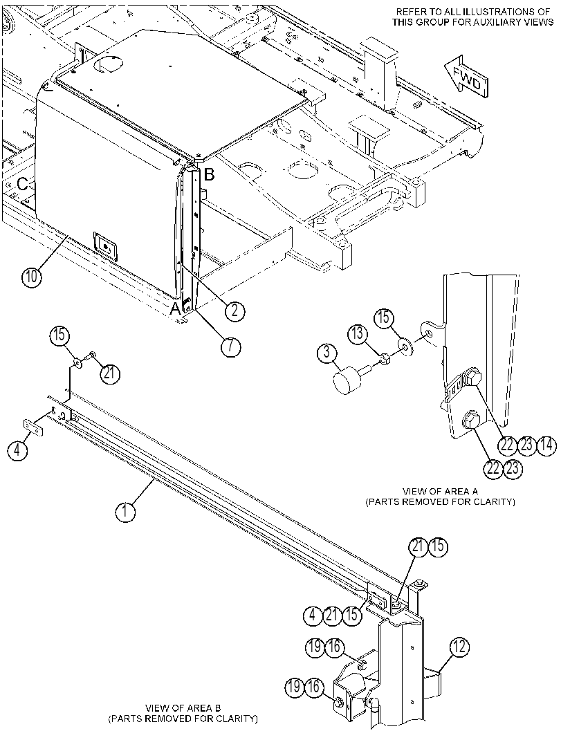 ENCLOSURE GP-FUEL TANK 4639978 CAT