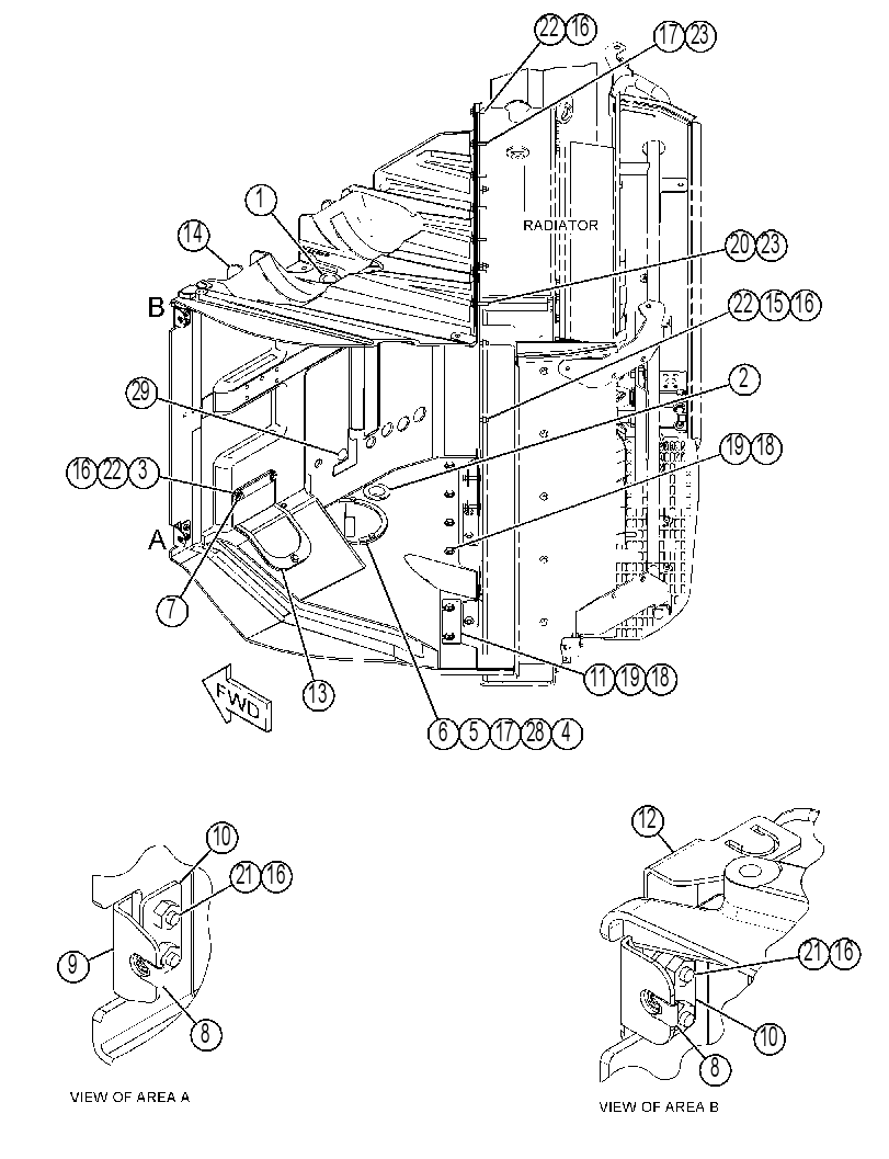 SHROUD GP-RADIATOR 4209643 CAT