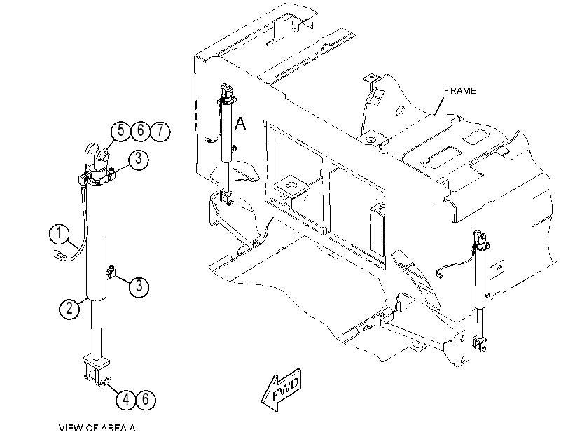 CYLINDER & MTG GP-TOW POINT 4336593 CAT