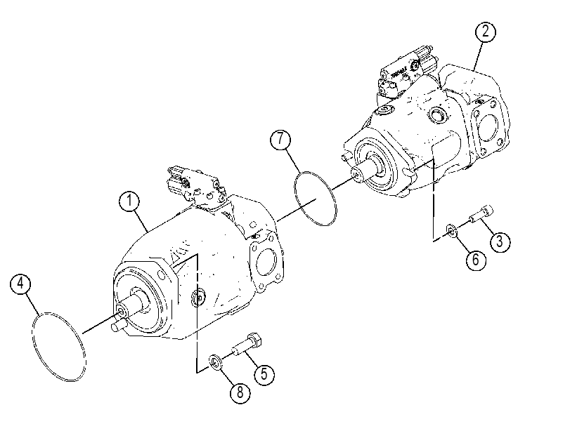 PUMP & MTG GP-IMPL & STEERING 4673406 CAT