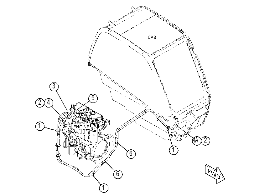 LINES GP-HEATER & AIR COND 4744236 CAT