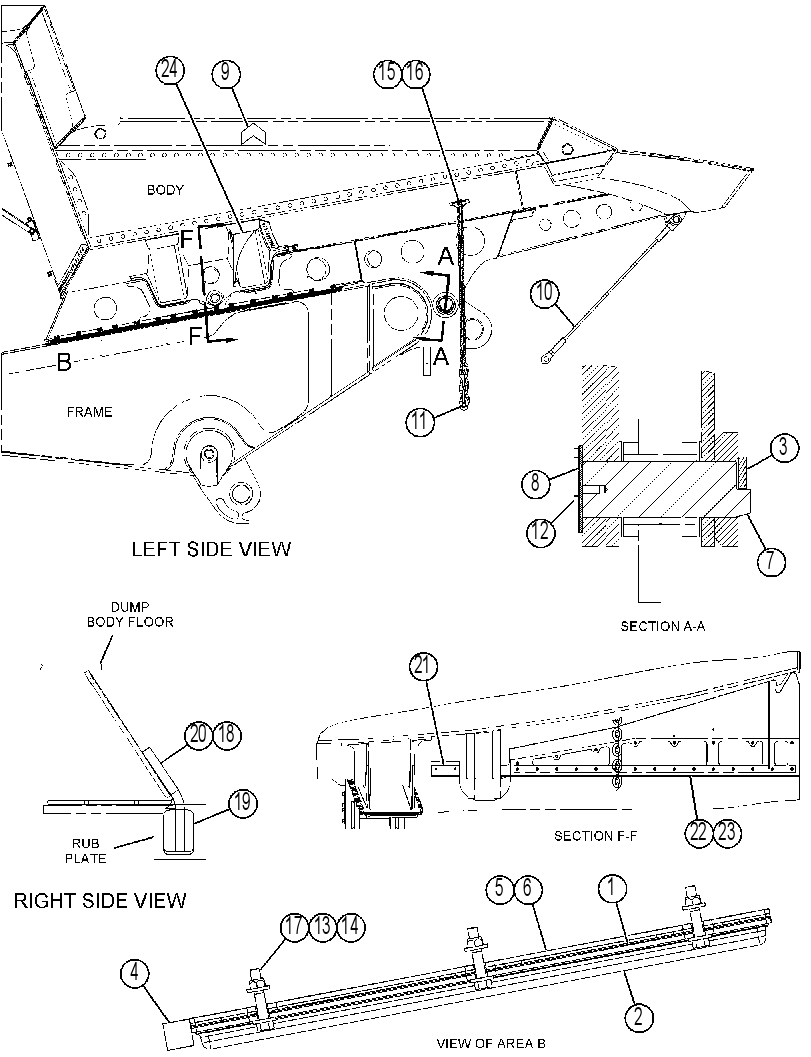 MOUNTING GP-TRUCK BODY 4679108 CAT