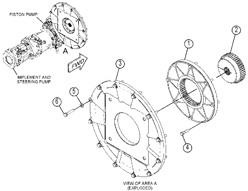 MOUNTING GP-HYDROSTATIC PUMP 4518930 CAT
