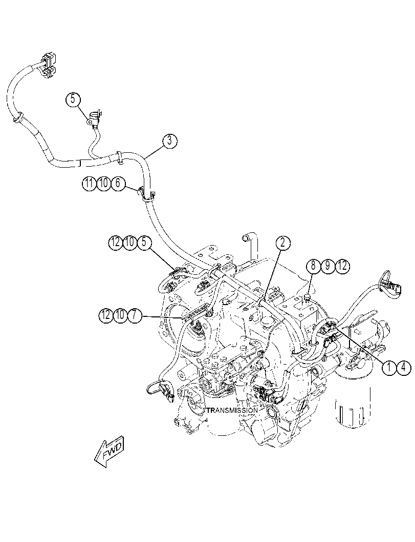 WIRING GP-TRANSMISSION CONTROL 3775575 CAT