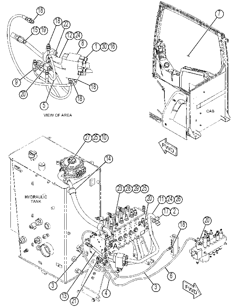 VALVE & LINES GP-BOOM 4345349 CAT