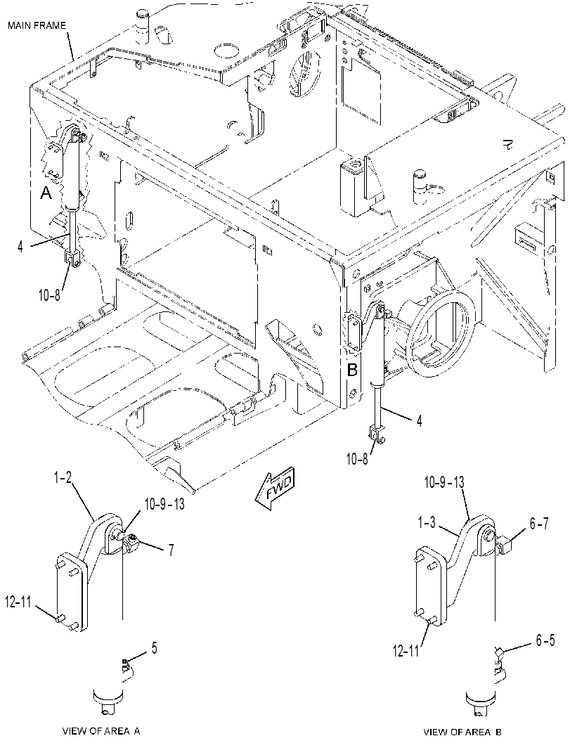 CYLINDER & MTG GP-TOW POINT 3330274 CAT